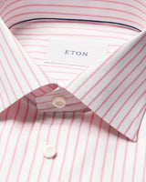 Contemporary Pink Striped Signature Twill Shirt