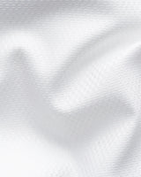 Semi Solid White Cotton TENCEL™ Lyocell Shirt