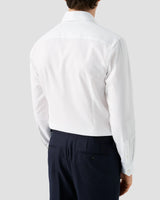 Semi Solid White Cotton TENCEL™ Lyocell Shirt