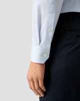 Contemporary Blue Semi Solid Supima 120 Shirt