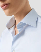 Contemporary Blue Semi Solid Supima 120 Shirt