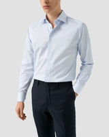 Contemporary Blue Semi Solid Supima 120 Shirt
