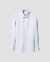 Contemporary Blue Semi Solid Supima 120 Shirt