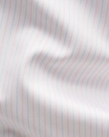 Striped Supima 120 Twill Shirt - Pink