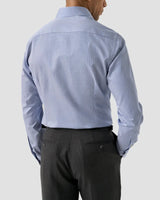 Contemporary Blue Striped Supima 120 Poplin Shirt