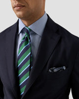 Contemporary Blue Striped Supima 120 Poplin Shirt