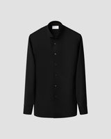 Solid Merino Shirt in Black