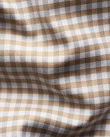 Slim Beige Check Signature Oxford Shirt