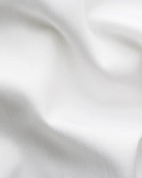 Slim White Semi Solid Evening Shirt