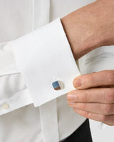 Slim White Semi Solid Evening Shirt