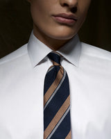 White Organic Signature Twill Shirt - Slim Fit