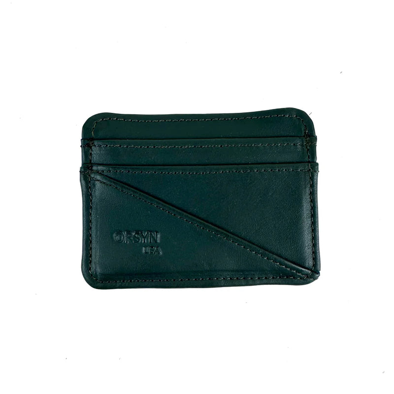 Yosemite Card Case Wallet - Smooth Leather Green
