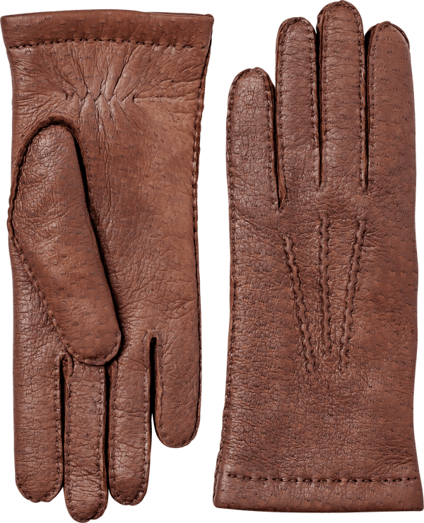Peccary Handsewn Cashmere Gloves - Siena